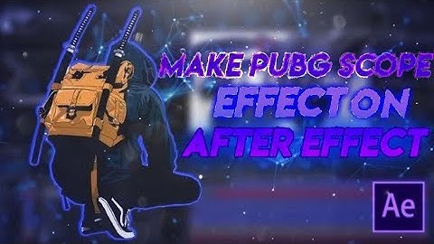 SCOPE EFFECT on AFTER EFFECTS || SCOPE DETACH COOL EFFECT