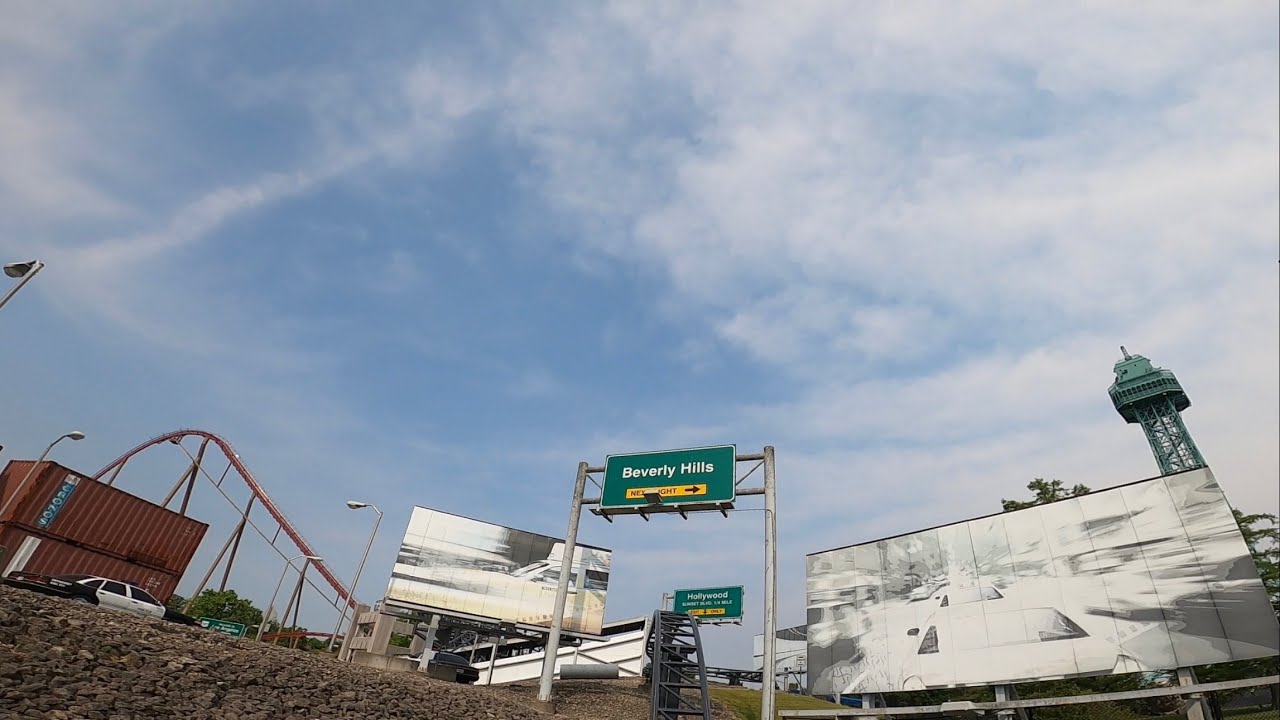 POV of Backlot Stunt Coaster at Kings Island YouTube