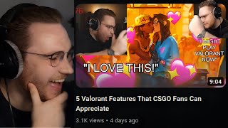 ohnePixel reacts to 5 Valorant Features That CSGO Fans Can Appreciate