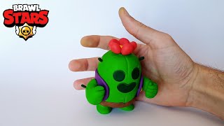 Making Brawl Stars Spike - Clay Art 🌵🌸