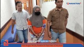 Police Arrest Woman Carrying 82 Packages of Methamphetamine in Pekanbaru
