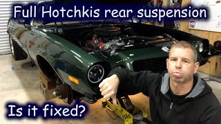 2nd gen Camaro Hotchkis TVS rear suspension install. Rear suspension talk. EP 19