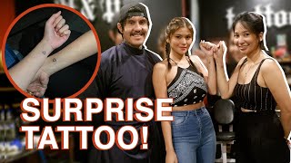 SURPRISE TATTOO SA BESTIE KO (AKO ANG NAGTATTOO SA KANYA!) | ANA JALANDONI