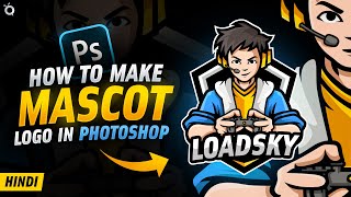 How to Make Gaming Logo Using Photoshop | Mascot Logo Tutorial screenshot 3