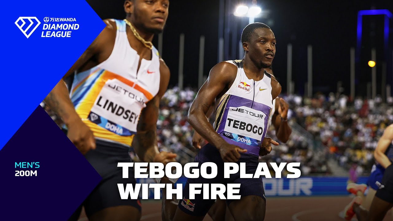 Letsile Tebogo Lights Up the Track in Doha - Wanda Diamond League