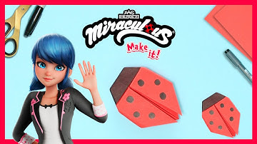 WONDERBAARLIJK: MAAK HET! | ✂️ ✏️ DIY Tutorial: hoe maak je je eigen origami 🐞 | Lieveheersbeestje