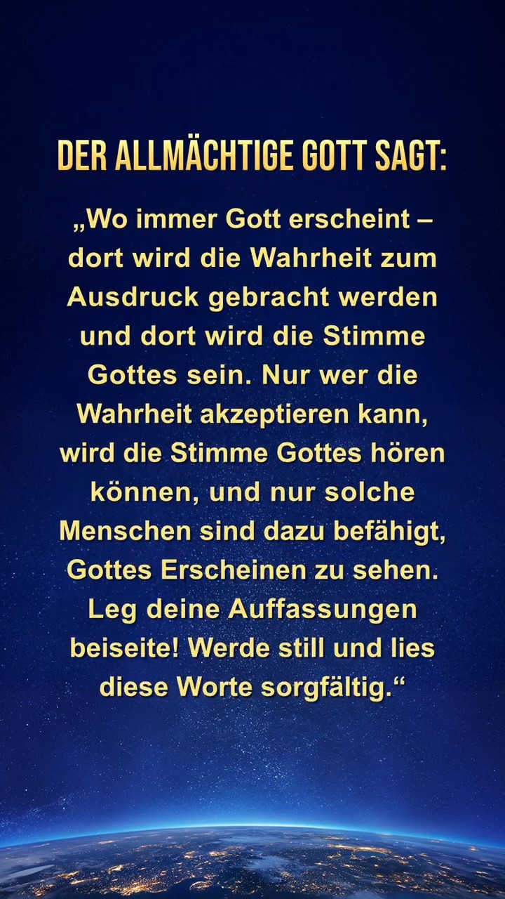 Komm zur Ruhe vor Gott, lies Seine Worte