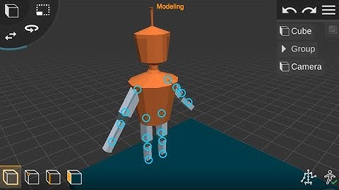 Prisma 3D : Rigging a Low poly character with bones || ready for animation