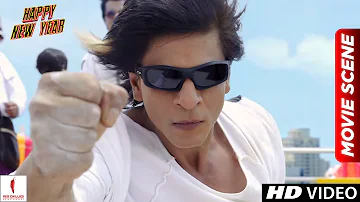 Charlie's Kung Fu Power | Happy New Year Scenes | Shah Rukh Khan, Deepika Padukone