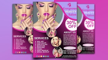 How To Create a Beauty Salon Flyer Design - CorelDRAW Tutorial
