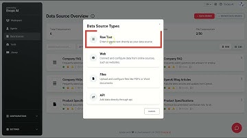 Adding Knowledge to AI Agents: Data Source Setup Guide