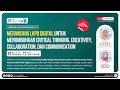 Merancang LKPD Digital 4C (Critical Thinking, Creativity, Collaboration, Communication)