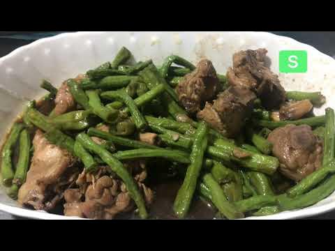 Adobong Sitaw with Chicken - YouTube