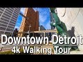Walking Tour of Downtown Detroit | 4k Dji Mobile 2 | Ambient Music