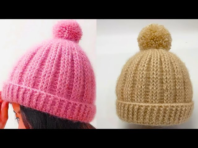 Stripe pattern crochet hat tutorial ,easy to crochet tutorial for beginner.