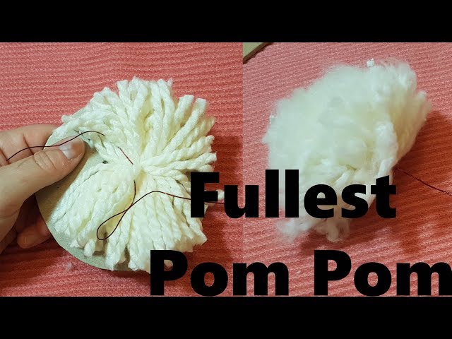 How to Easily Make Faux Fur Pom Poms for a Hat 