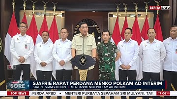 Sjafrie Sjamsoeddin Rapat Perdana Menko Polkam Ad Interim #Beritasatu
