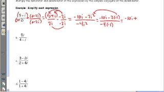 Section 5.6 Dividing Complex Numbers Part 2