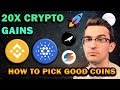 MY TOP 3: 20X CRYPTO GAINS | How I Find Good Coins