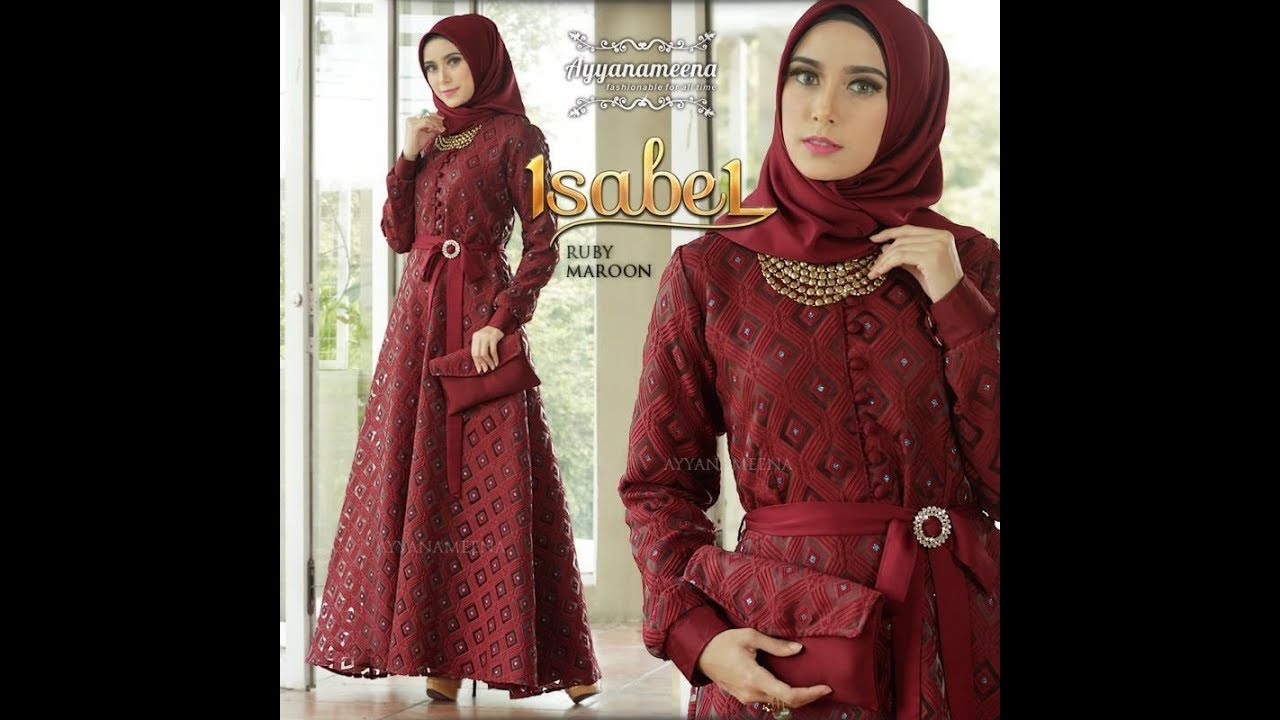  Baju  Gamis Modern 2019 Elegan  dan  Mewah  YouTube