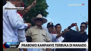 Prabowo Kampanye Terbuka di Manado