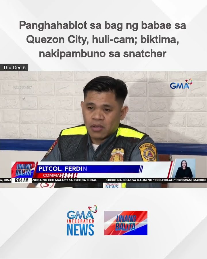 Panghahablot sa bag ng babae sa Quezon City, huli-cam; biktima, nakipambuno sa... | Unang Balita