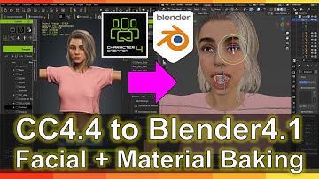 Character Creator 4.4 to Blender 4.1 with Facial Shape Key + Material Baking | Full Tutorial