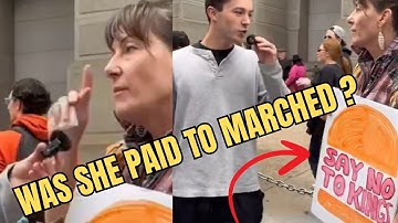 Woman has no idea why she Marched in No Kings Parade...Hilarious