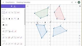 Geometry transformations: rotation with Geogebra screenshot 2