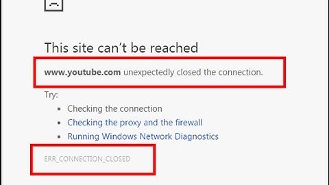 Fix ERR_CONNECTION_CLOSED|unexpectedly closed the connection in Google chrome