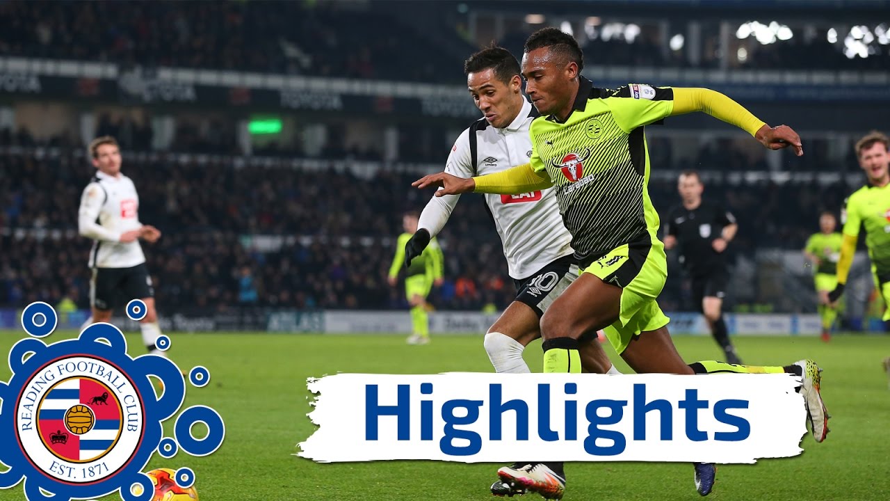 Derby County 3-2 Reading, Sky Bet Championship, 21st January 2017 (2016/17 highlights)