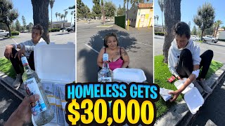 Millionaire blessed homeless who fell off a bridge