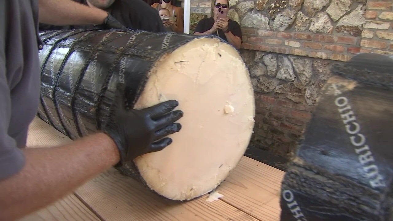 Cutting the cheese: Mazzaro's Italian Market in St. Petersburg cuts massive provolone