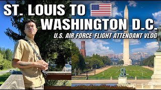 ROAD TRIP from St. Louis to Washington D.C.!! 🇺🇸 (U.S. Air Force Flight Attendant VLOG)
