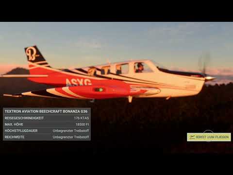 Airplane: Textron Aviation Beechcraft Bonanza G36, Rio De Janero, MS Flight Sim, Xbox, German, 4K