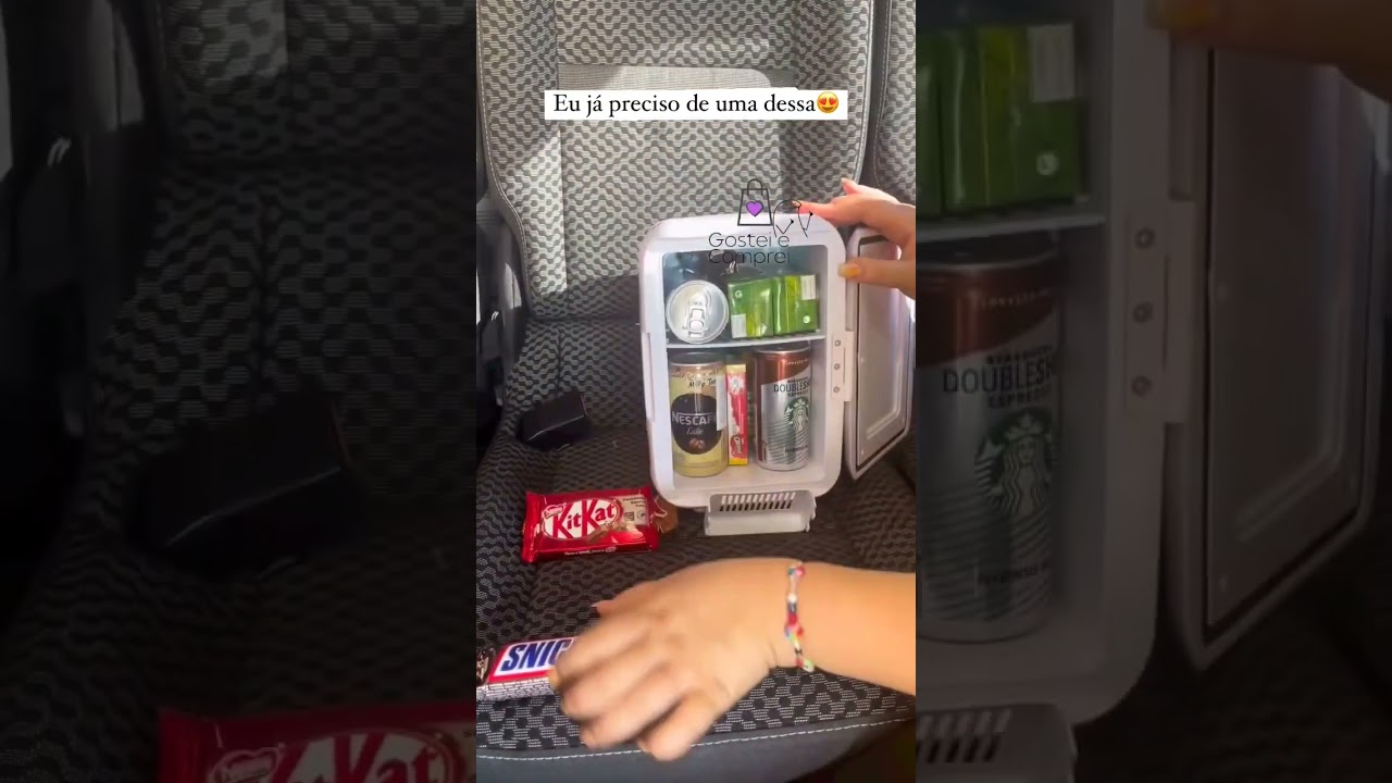 Mini geladeira portátil para carros