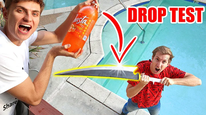 NINJA WEAPON SODA DROP TEST!!