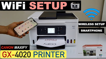 Canon MAXIFY GX4020 WiFi Setup.