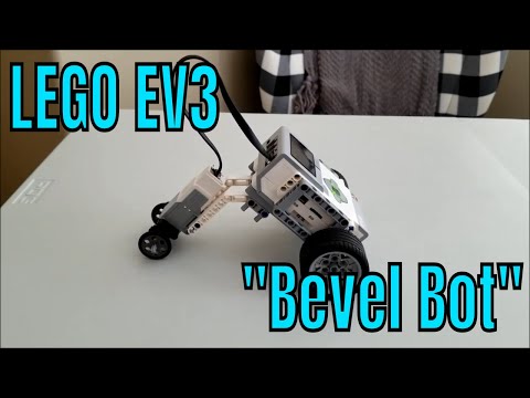 YouTube thumbnail: "The LEGO Mindstorms EV3 Bevel Bot" With Instructions Link