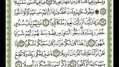76 -  سورة الإنسان  💚  القارىء الشيخ ناصر القطامي