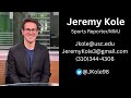 Jeremy kole sports reportermmj reel  20222023