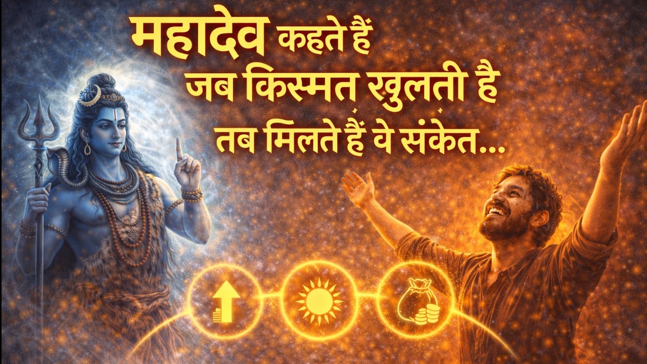 महादेव कहते हैं जब किस्मत खुलती है तब मिलते हैं ये संकेत अध्यात्मिक कहानी
