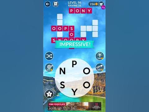 WORDSCAPES LEVEL 96 ANSWERS - YouTube