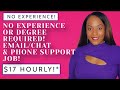 👍🏾 $17 HOURLY, NO EXPERIENCE REQUIRED! EMAIL/CHAT &amp; PHONE WORK FROM HOME JOB!