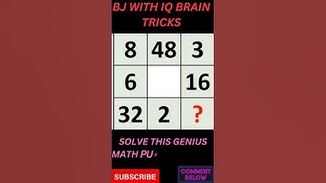 Brain Teaser - Find The Pattern And Solve For Missing Number#viral #braintest #puzzlegames #shorts