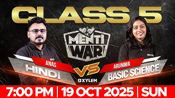 Class 5 MentiWar | Basic Science vs Hindi | Xylem Class 5