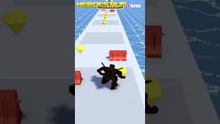 Game : Heroes Run - Android/iOS #gaming #gameplay #runner #trending #funny #gamer #3d #mobilegames screenshot 4