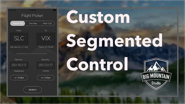 How to Make a Custom Segmented Control (iOS, Xcode 8, Swift 3)