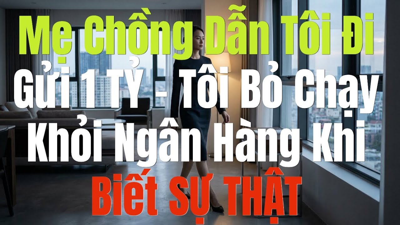 Mẹ Chồng Dẫn Tôi Đi Gửi 1 TỶ – Tôi Bỏ Chạy Khỏi Ngân Hàng Khi Biết SỰ THẬT