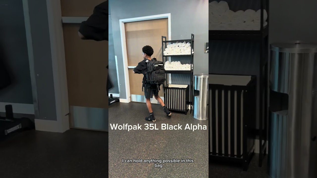 Let Me Show You My Gym Bag: Wolfpak 35L Black Alpha @wolfpak.official #wolfpak #fyp #shorts #gymbag